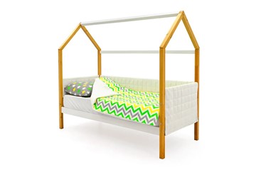 Кровать-домик в детскую «Svogen белая-дерево» мягкая в Нальчике