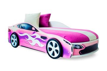 Детская кровать-машинка Бондимобиль розовый в Нальчике