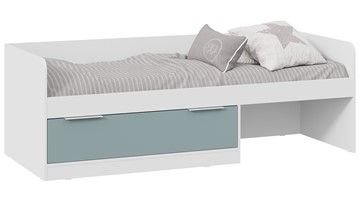 Односпальная детская кровать Марли Тип 1 (Белый/Серо-голубой) в Нальчике