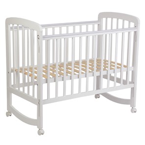 Кроватка для новорожденных POLINI Kids Simple 304 Белый в Нальчике