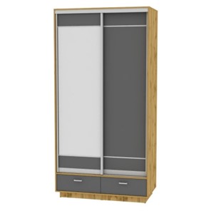 Шкаф 2-дверный Весенний HK3, 2385х1200х600 (D1D2), ДВ-Графит в Нальчике
