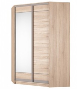 Угловой шкаф Аларти (YA-230х1400(602) (4) Вар. 5; двери D1+D2), с зеркалом в Нальчике