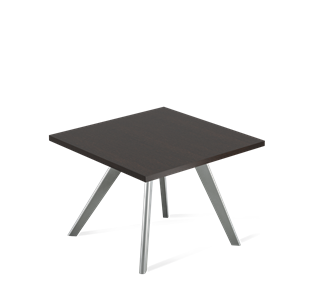 Квадратный столик SHT-S39 / SHT-TT 60/60 ЛДСП (венге луизиана/серый) в Нальчике