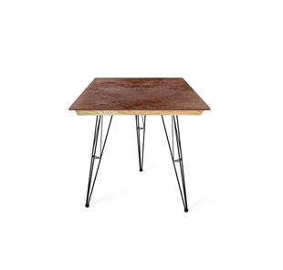 Керамический кухонный стол SHT-TU10 (3 шт.)/ТT8 60/60 (черный/прозрачный лак/коричневая сепия) в Нальчике