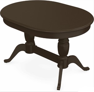 Обеденный раздвижной стол Леонардо-2 исп. Овал, тон 7 (Морилка/Эмаль) в Нальчике