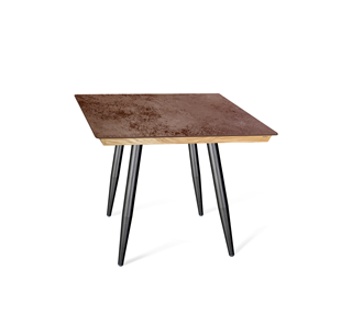 Керамический обеденный стол SHT-TU14 (4 шт.)/ТT8 60/60 (черный муар/прозрачный лак/коричневая сепия) в Нальчике