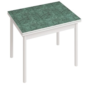 Обеденный стол СТ22, Белый/Зеленый мрамор в Нальчике
