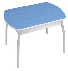 Кухонный стол Орфей-6, Синие цветы в Нальчике