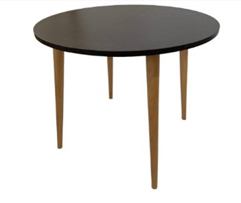 Кухонный раздвижной круглый стол Creo-line Венге 90*90 см ЛДСП в Нальчике