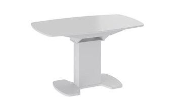 Стол из стекла Портофино (СМ(ТД)-105.02.11(1)), цвет Белый глянец/Стекло белое в Нальчике