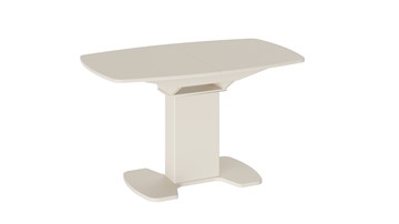 Стеклянный обеденный стол Портофино (СМ(ТД)-105.02.11(1)), цвет Бежевое/Стекло бежевое матовое LUX в Нальчике