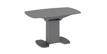 Стеклянный кухонный стол Портофино (СМ(ТД)-105.02.11(1)), цвет Серое/Стекло серое матовое LUX в Нальчике