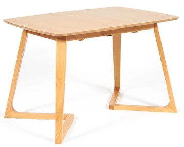 Кухонный раздвижной стол VAKU (Ваку) бук/мдф 80x120+40x75, Натуральный бук арт.13987 в Нальчике