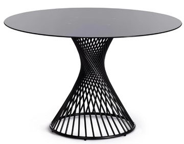 Стеклянный стол BERTOIA (mod. GT21) металл/стекло, Black (черный) арт.20595 в Нальчике