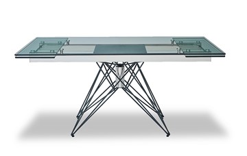 Стеклянный обеденный стол T-041 (140) прозрачный в Нальчике