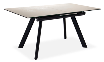 Кухонный раздвижной стол Бордо 3CQ 180х95 (Oxide Avorio/Графит) в Нальчике