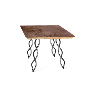 Керамический кухонный стол SHT-TU17 (4 шт.)/ТT8 60/60 (черный муар/прозрачный лак/коричневая сепия) в Нальчике