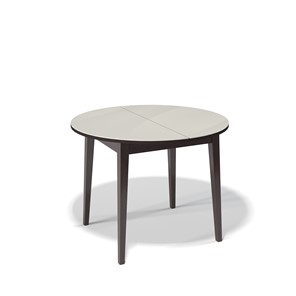 Стеклянный стол Kenner 1000M (Венге/Стекло крем сатин) в Нальчике
