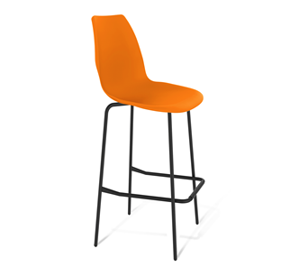 Барный стул SHT-ST29/S29 (оранжевый ral2003/черный муар) в Нальчике