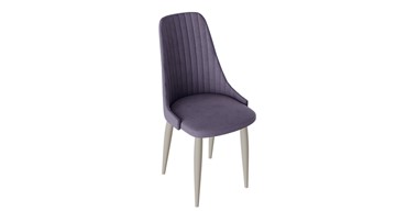 Обеденный стул Франк (конус) исп2 (Капучино матовый/Микровелюр Фиолетовый) в Нальчике