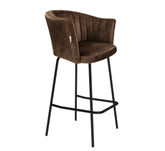 Барный стул SHT-ST42-1 / SHT-S29P (кофейный трюфель/черный муар) в Нальчике