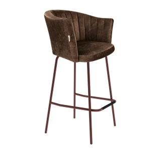 Барный стул SHT-ST42-1 / SHT-S29P (кофейный трюфель/медный металлик) в Нальчике