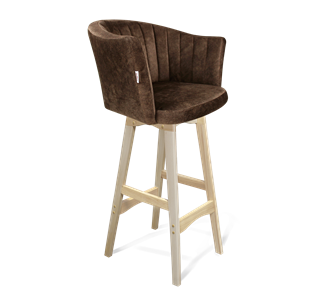 Барный стул SHT-ST42-1 / SHT-S65 (кофейный трюфель/прозрачный лак) в Нальчике