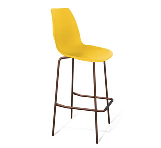 Барный стул SHT-ST29/S29 (желтый ral 1021/медный металлик) в Нальчике