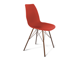 Обеденный стул SHT-ST29/S37 (красный ral 3020/медный металлик) в Нальчике