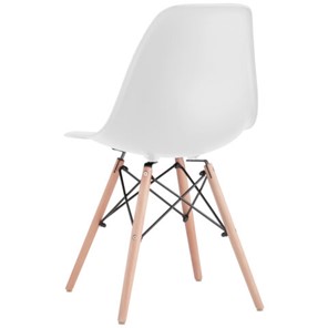 Комплект стульев 4 шт. BRABIX "Eames CF-010", пластик белый, опоры дерево/металл, 532630, 2033A в Нальчике