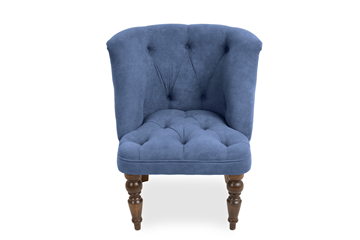 Кресло на ножках Бриджит синий ножки коричневые в Нальчике