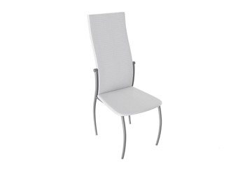 Обеденный стул Комфорт-М, цвет Эмаль Бриллиант, Белый Аллигатор к/з 218 (белый) в Нальчике