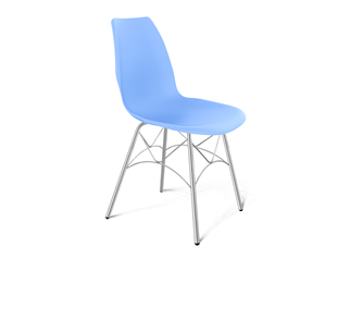 Обеденный стул SHT-ST29/S107 (голубой pan 278/хром лак) в Нальчике