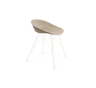 Обеденный стул SHT-ST19-SF1 / SHT-S37 (ванильный крем/белый муар) в Нальчике