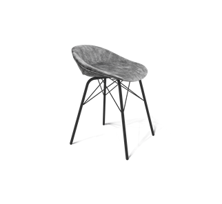 Обеденный стул SHT-ST19-SF1 / SHT-S64 (дымный/черный муар) в Нальчике
