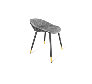 Обеденный стул SHT-ST19-SF1 / SHT-S95-1 (дымный/черный муар/золото) в Нальчике