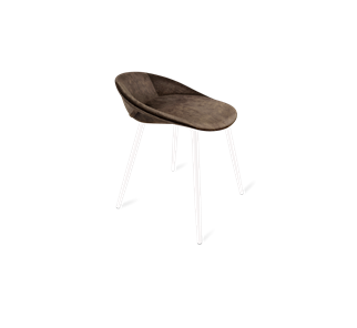 Обеденный стул SHT-ST19-SF1 / SHT-S95-1 (кофейный трюфель/белый муар) в Нальчике