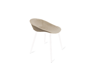 Обеденный стул SHT-ST19-SF1 / SHT-S95-1 (ванильный крем/белый муар) в Нальчике