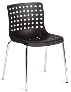 Обеденный стул SKALBERG (mod. C-084-A) 46х56х79 Black (черный) / Chrome (хром) арт.19258 в Нальчике