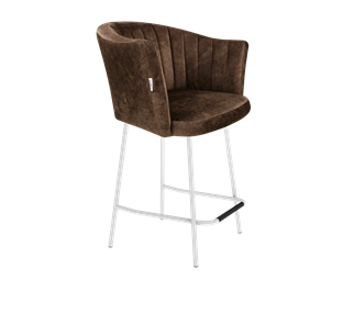 Полубарный стул SHT-ST42-1 / SHT-S29P-1 (кофейный трюфель/белый муар) в Нальчике