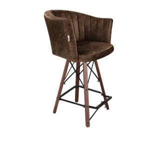 Полубарный стул SHT-ST42-1 / SHT-S80-1 (кофейный трюфель/темный орех/черный) в Нальчике