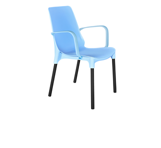 Обеденный стул SHT-ST76/S424 (голубой/черный муар) в Нальчике