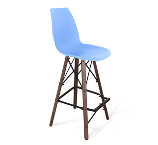 Барный стул SHT-ST29/S80 (голубой pan 278/темный орех/черный) в Нальчике