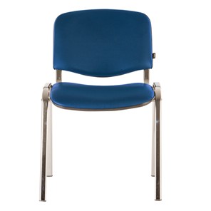 Офисный стул Brabix Iso CF-001 (хромированный каркас, кожзам синий) 531428 в Нальчике