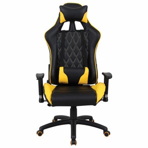 Компьютерное кресло Brabix GT Master GM-110 (две подушки, экокожа, черное/желтое) 531927 в Нальчике