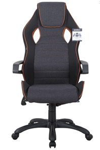 Офисное кресло Brabix Techno Pro GM-003 (ткань, черное/серое, вставки оранжевые) в Нальчике