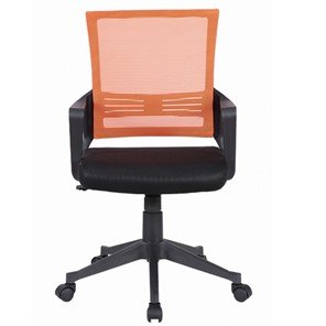 Кресло Brabix Balance MG-320 (с подлокотниками, комбинированное черное/оранжевое) 531832 в Нальчике