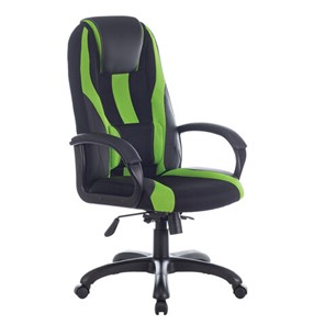 Компьютерное кресло Brabix Premium Rapid GM-102 (экокожа/ткань, черное/зеленое) 532419 в Нальчике