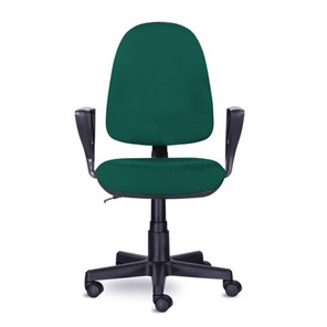 Офисное кресло Brabix Prestige Ergo MG-311 (регулируемая эргономичная спинка, ткань,черно-зеленое) 532421 в Нальчике