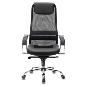 Кресло Brabix Premium Stalker EX-609 PRO (хром, мультиблок, ткань-сетка/экокожа, черное) 532416 в Нальчике